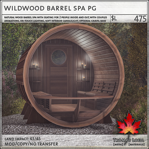 Trompe Loeil - Wildwood Barrel Spa PG [mesh]