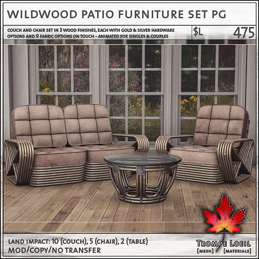 Trompe Loeil - Wildwood Patio Furniture PG [mesh]