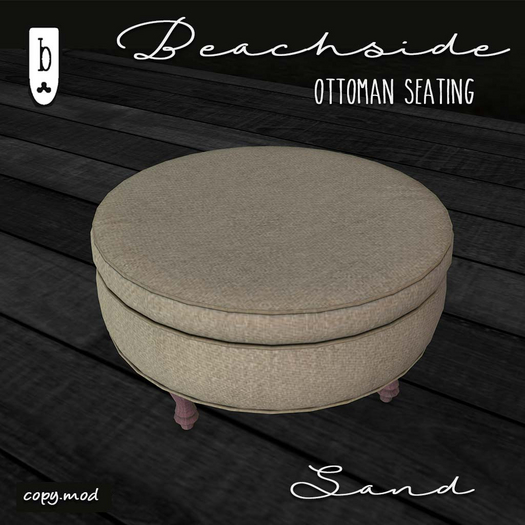 ~Ballade~ Beachside Ottoman (Sand) 