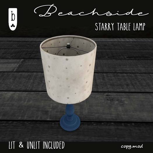 ~Ballade~ Beachside Starry Table Lamp 