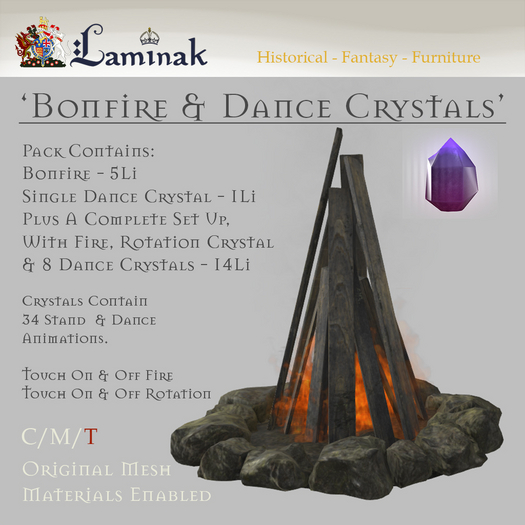 Laminak - Bonfire & Dance Crystals - Complete Set