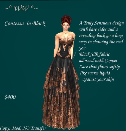 Contessa In Gold N Black