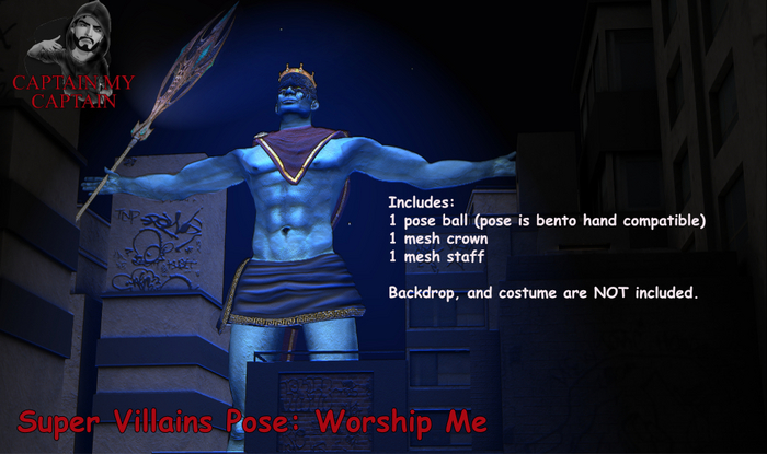 Super Villains Poses: Worship Me