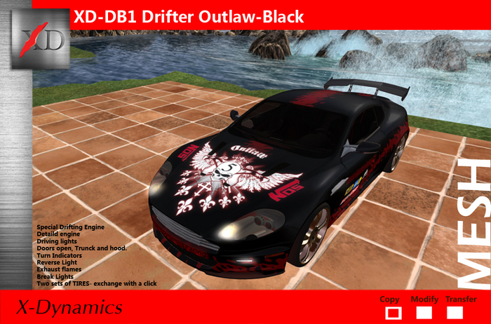 XD-DB1 Drifter Outlaw-Black V3