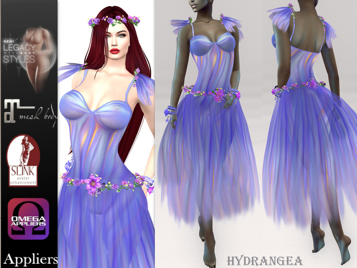 * Hydrangea * Purple dress