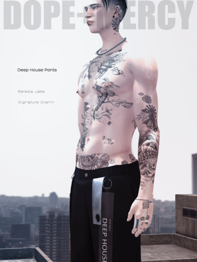 [Dope+Mercy]Deep House Pants_Green_ADD