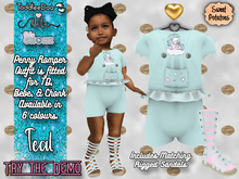< SP > Penny Romper Outfit for TD/BEBE/CHONK - Teal