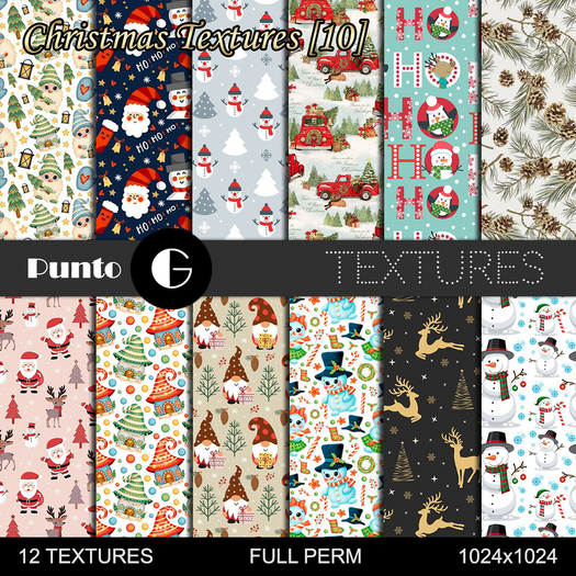 Christmas Textures [pack 10]