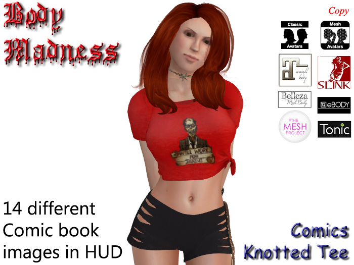 BM - Comics Knotted Tee