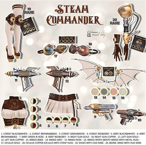 Luas Steam Commander Shoes RARE