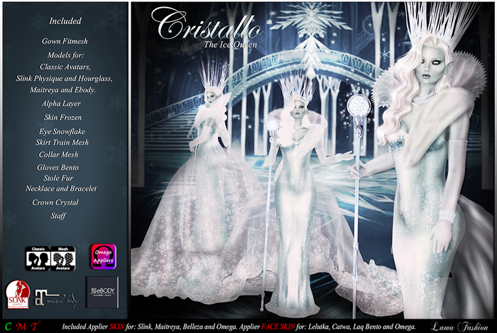 -Lamu Fashion-Gown *Cristallo* The Ice Queen