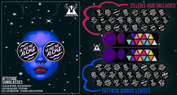 JACKALOPE ; Attitude Sunglasses FATPACK
