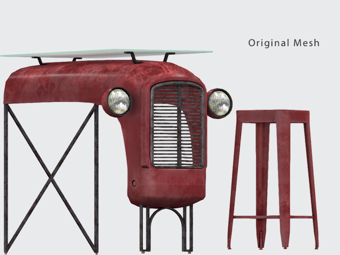 ACORN Bqq Table & Stool