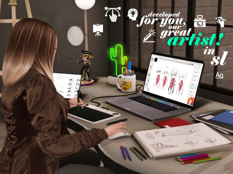 Second Life Marketplace - illustrator set [designer] dby