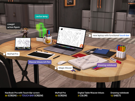 Second Life Marketplace - illustrator set [designer] dby
