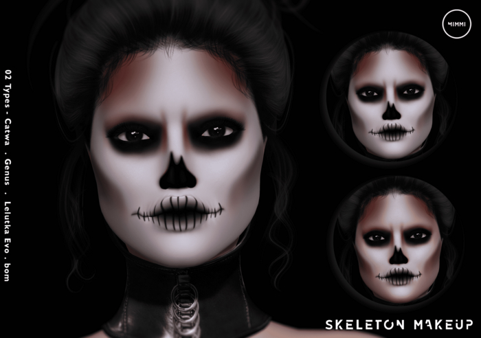 Mimmi Halloween #Skeleton Makeup_Box