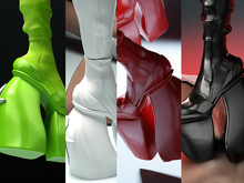 HOLY EVOLUTIONARY "Crucify Platform Boots" LATEX FATPACK