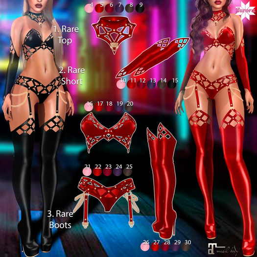 3. AURORA Panther boots Black RARE