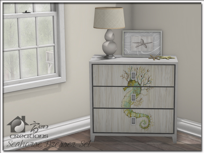 Seahorse Dresser Set