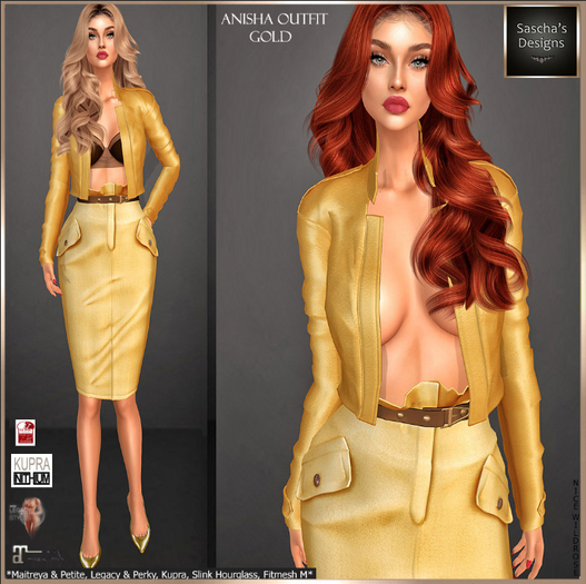 SAS - Anisha Gold Outfit (MB & FM)  