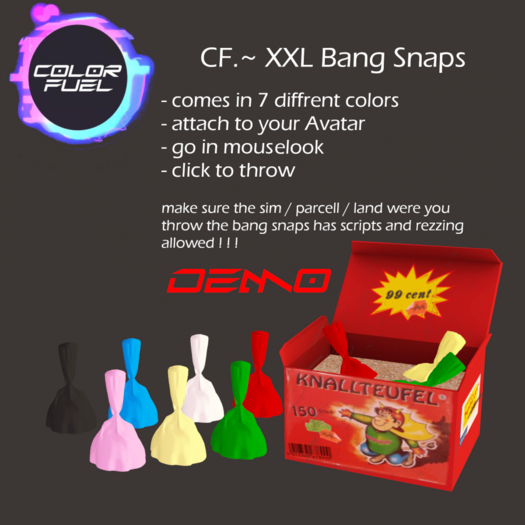 CF.~ XXL Bang Snaps DEMO