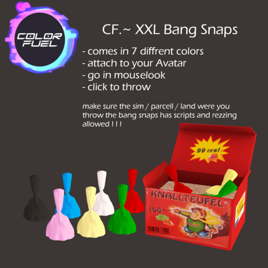 CF.~ XXL Bang Snaps