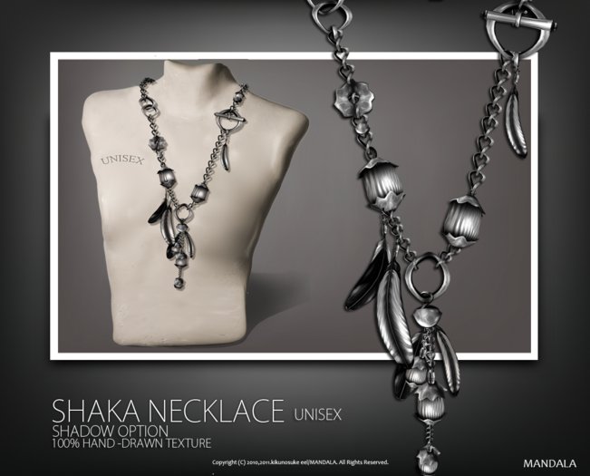 UNISEX[MANDALA]SHAKA  necklace (SILVER)