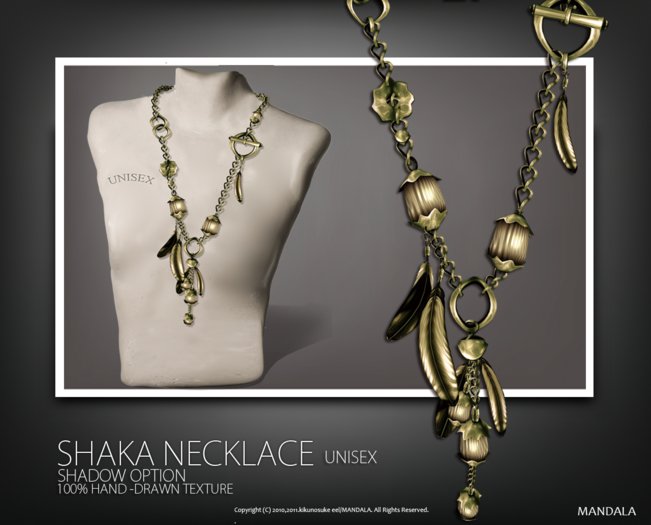 UNISEX[MANDALA]SHAKA  necklace (Green)
