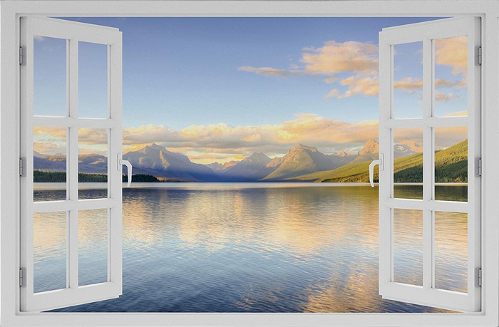 Wall- Window Lake and Mountains