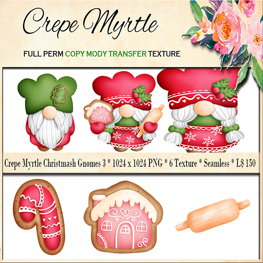 Crepe Myrtle Christmash Gnomes 3