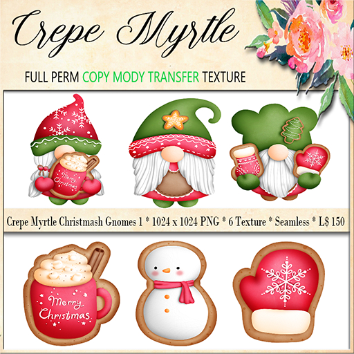 Crepe Myrtle Christmash Gnomes 1