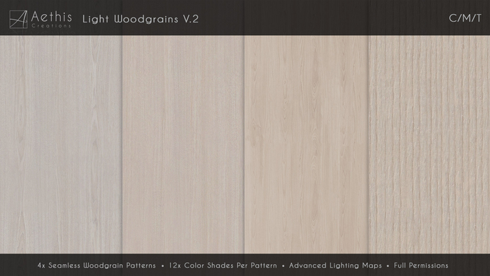 [AC] Seamless Light Woodgrains V.2 Texture Pack