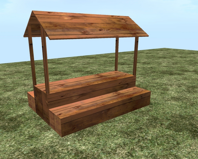 Produce Stand 5 Prims