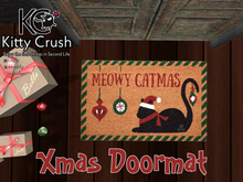 Kitty Crush - Doormat Christmas Cat