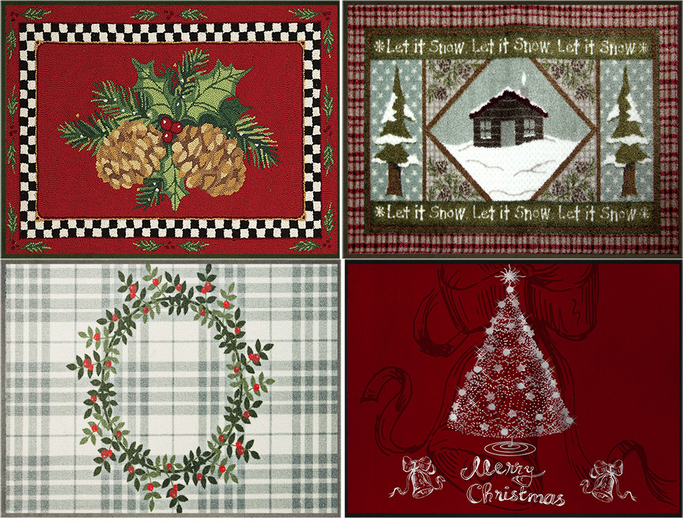 ^Dejavu^ Full Perm Christmas Rug Texture 16