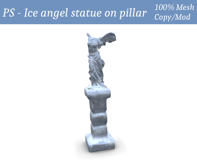 PS - Ice angel statue on pillar