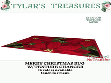 .:TT:.  MERRY CHRISTMAS RUG W/ TEXTURE CHANGER box