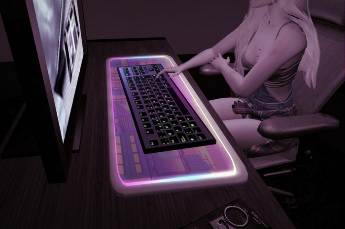 Simple Gamer Keyboard - Le' Pink