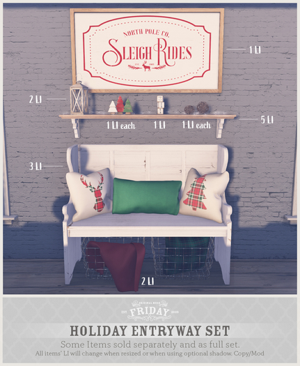 friday - Holiday Entryway Set (Full Set)