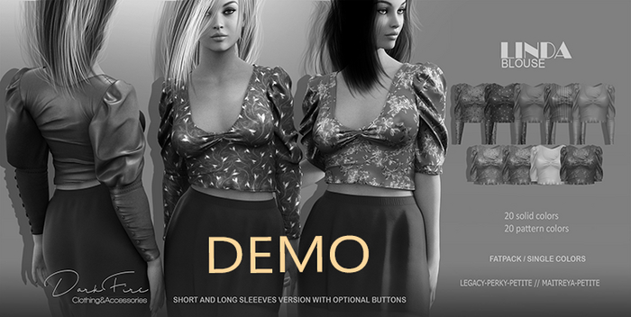 DarkFire Linda blouse-DEMO
