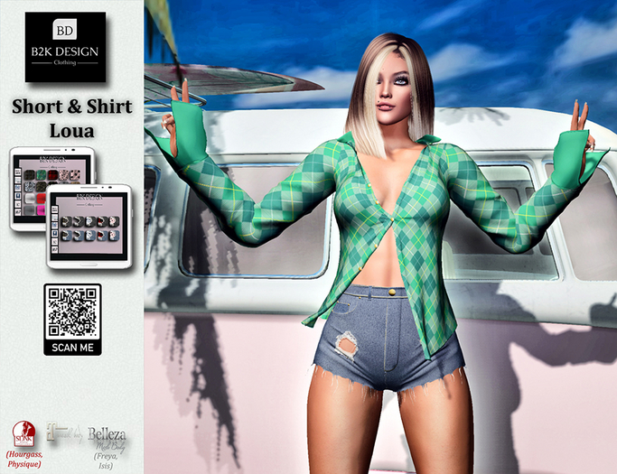 ..::B2K Design::..Short & Shirt Loua - ADD