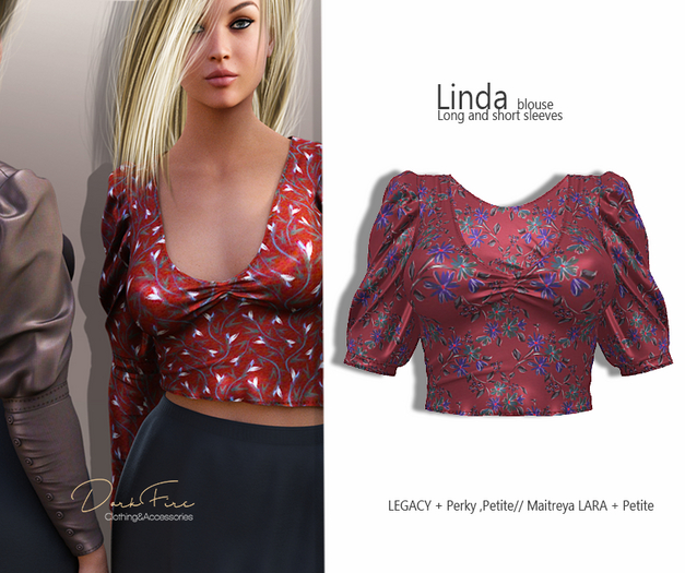 DarkFire Linda blouse-Pattern #01