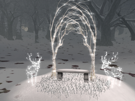 Second Life Marketplace - BENCH PG REINDEER LIT ARCH