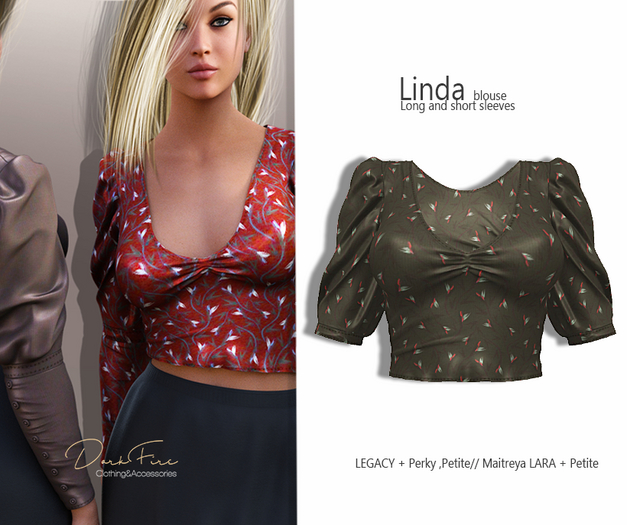 DarkFire Linda blouse-Pattern #07