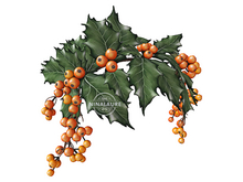*LODE* Head Accessory - Mistletoe [orange]
