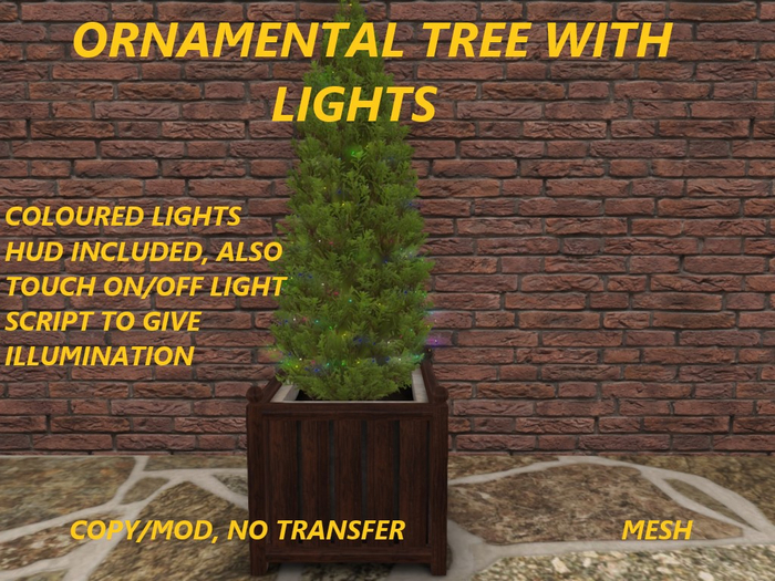 ORNAMENTAL TREE WITH LIGHTS V3