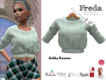 "Freda" Gabby Sweater cosy cable knit jumper pistaccio mint, fall winter, Belleza, Maitreya, Slink, Rebirth, Legacy