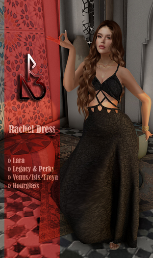 //R3D// Dress Rachel - Black