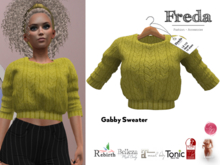 "Freda" Gabby Sweater soft cosy cable knit jumper mustard yellow, fall winter, Belleza, Maitreya, Slink, Rebirth, Legacy