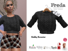 "Freda" Gabby Sweater soft cosy cable knit jumper black, fall winter fashion, Belleza, Maitreya, Slink, Rebirth, Legacy